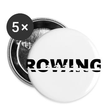 Rowing - Buttons small 1''/25 mm (5-pack) - white - Front