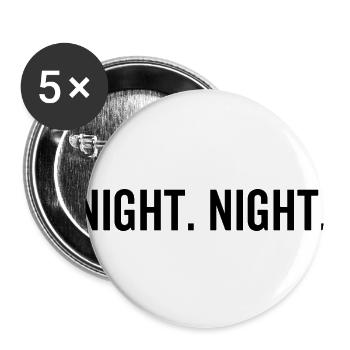 Nacht Nacht - Buttons klein 25 mm (5er Pack) - Weiß - Vorne
