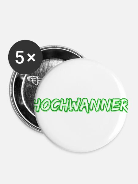 Trekking Hochwanner - Buttons klein 25 mm (5er Pack) - Weiß