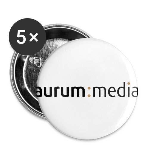 aurumlogo2c - Buttons klein 25 mm (5er Pack)