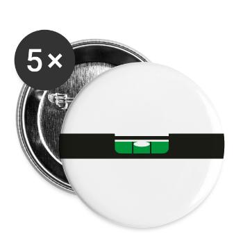 Level - Buttons small 1''/25 mm (5-pack) - white - Front
