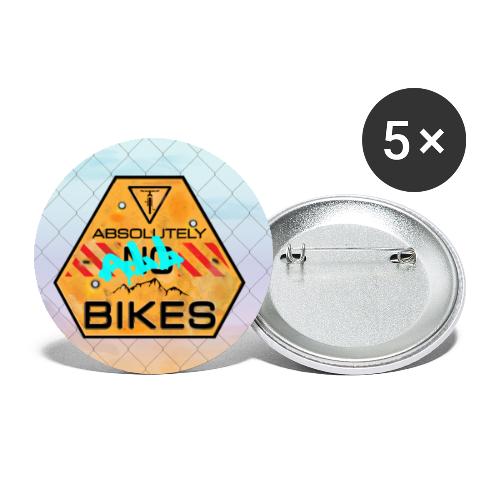 absolument tous les vélos clôture - Lot de 5 petits badges (25 mm)