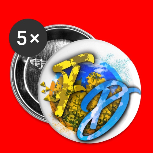 FD Logo Einseitig - Buttons klein 25 mm (5er Pack)
