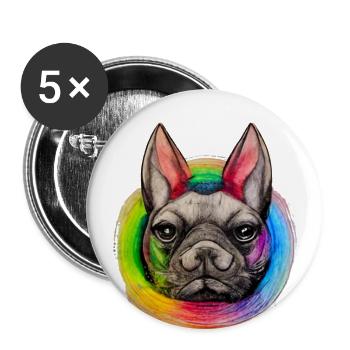 Not Your Puppy Design - Buttons small 1''/25 mm (5-pack) - white - Front