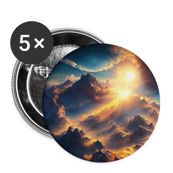 A majestic planet - Buttons klein 25 mm (5er Pack) - Weiß - Vorne