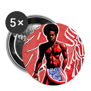 A Lovely Day - pop art - Lot de 5 petits badges (25 mm) - blanc - Devant