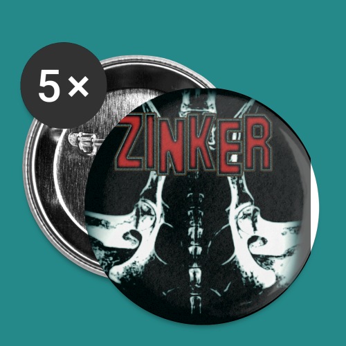 Zinker CD Cover - Buttons klein 25 mm (5er Pack)