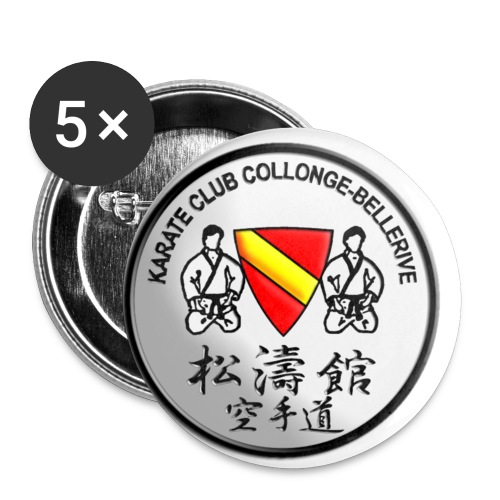 logo kccb 3d - Lot de 5 petits badges (25 mm)