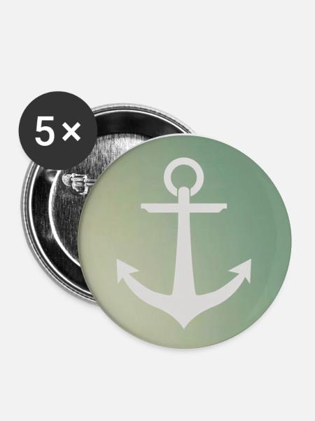 Anchor circular - Buttons small 1''/25 mm (5-pack) - white