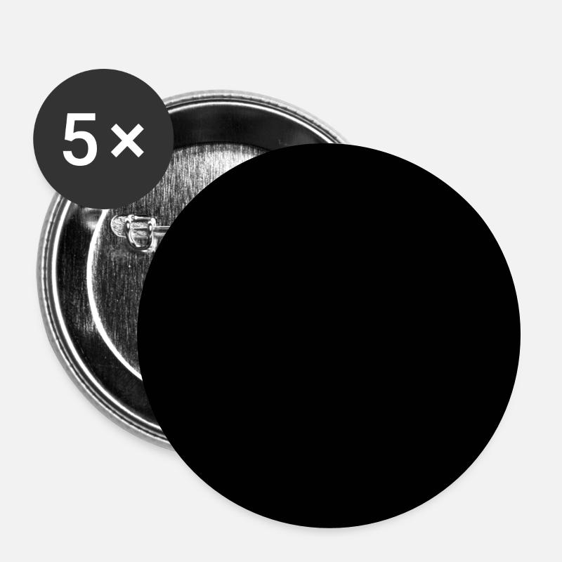 badge background - Buttons small 1''/25 mm (5-pack) - white