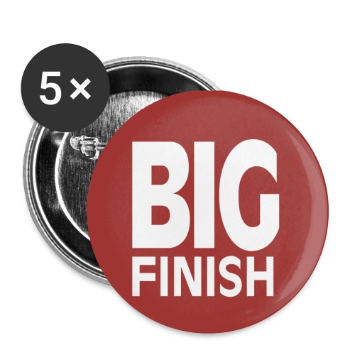 Big Finish Red Logo - Buttons small 1''/25 mm (5-pack)