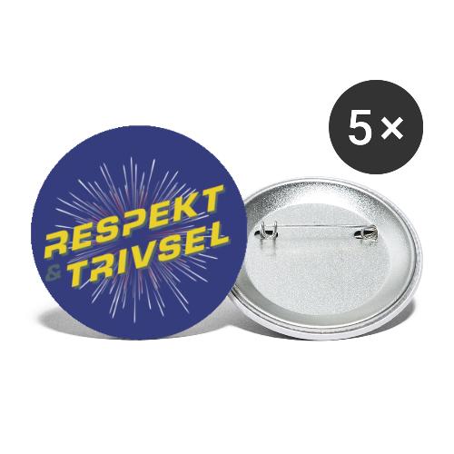 Respekt & Trivsel-badge - Buttons/Badges lille, 25 mm (5-pack)