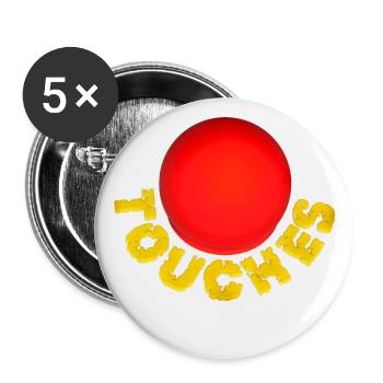 TOUCHES TOUCHES - Buttons klein 25 mm (5er Pack) - Weiß - Vorne
