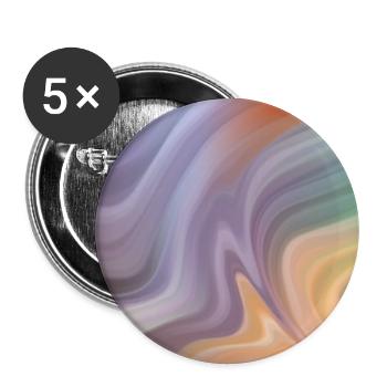 Colourful Gradient 6 - Buttons small 1''/25 mm (5-pack) - white - Front