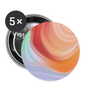 Colourful Gradient 5 - Buttons small 1''/25 mm (5-pack) - white - Front