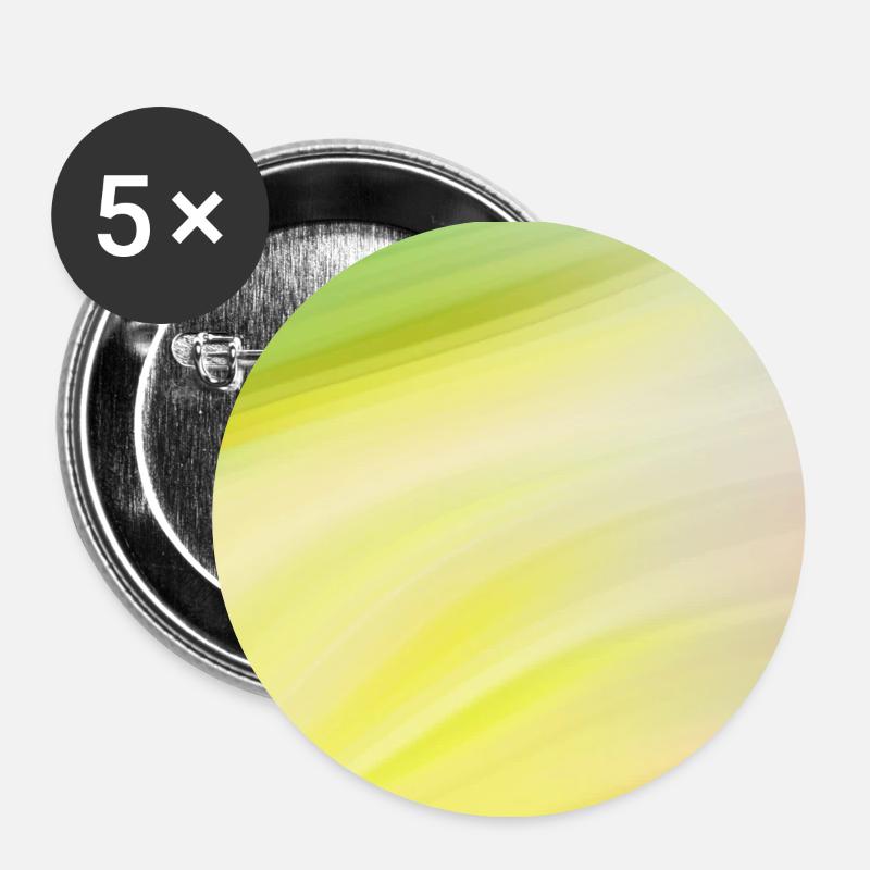 Bunter Farbverlauf 2 - Buttons klein 25 mm (5er Pack) - Weiß