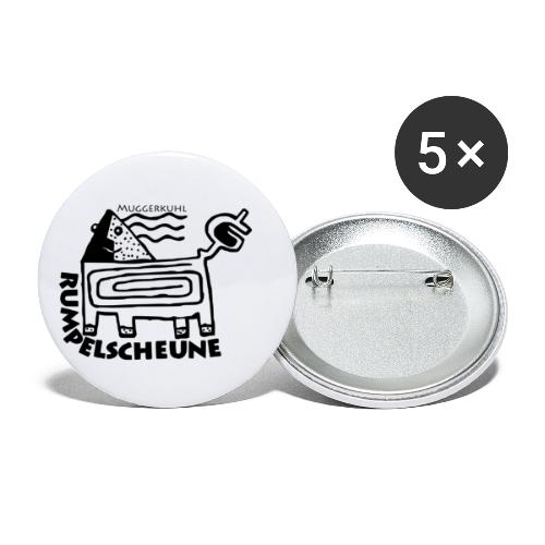 Rumpelscheune Muggerkuhl - Buttons klein 25 mm (5er Pack)