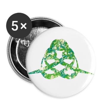 calligraphy e 270 - Buttons small 1''/25 mm (5-pack) - white - Front