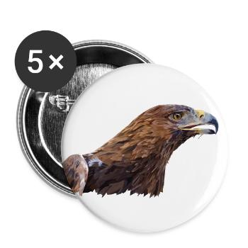 Golden Eagle - Buttons small 1''/25 mm (5-pack) - white - Front