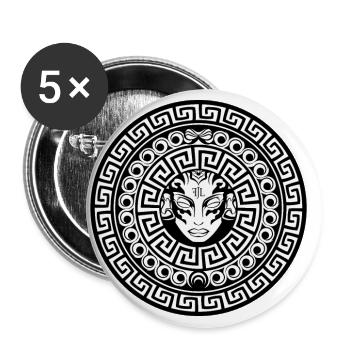 Mosaic ornament - FJL - Buttons small 1''/25 mm (5-pack) - white - Front