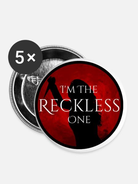 Rose Vampire Academy - Buttons klein 25 mm (5er Pack) - Weiß