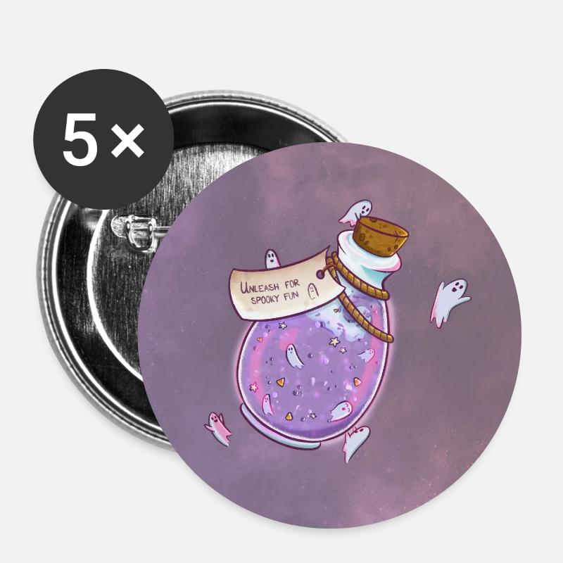 Magic Potion with Sweet Spirits - Buttons small 1''/25 mm (5-pack) - white