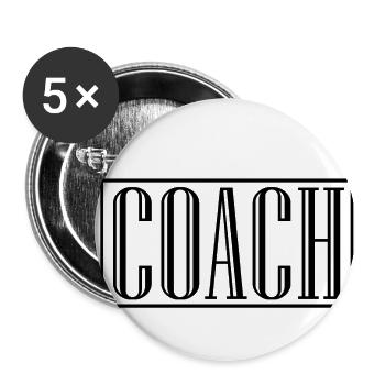 COACH TRAINER - Buttons small 1''/25 mm (5-pack) - white - Front