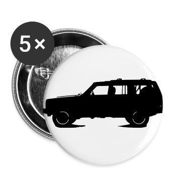 Cherokee 1 - Buttons small 1''/25 mm (5-pack) - white - Front