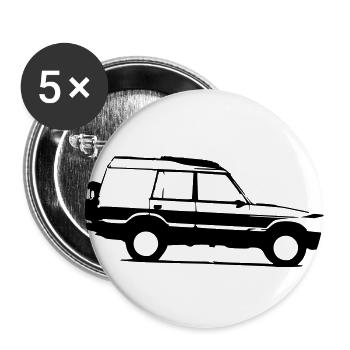 discovery I - Buttons small 1''/25 mm (5-pack) - white - Front