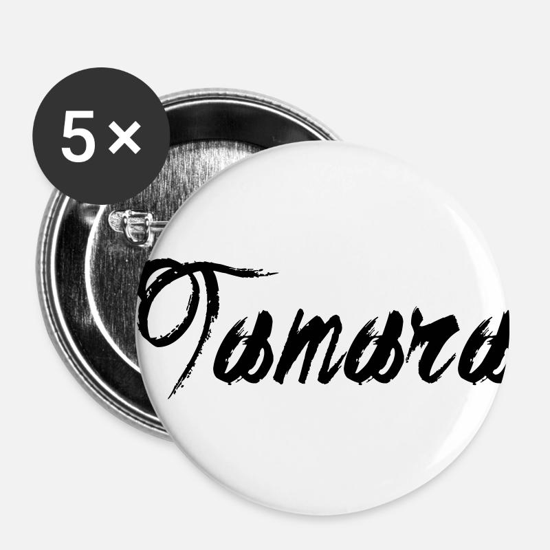 Tamara - Buttons klein 25 mm (5er Pack) - Weiß