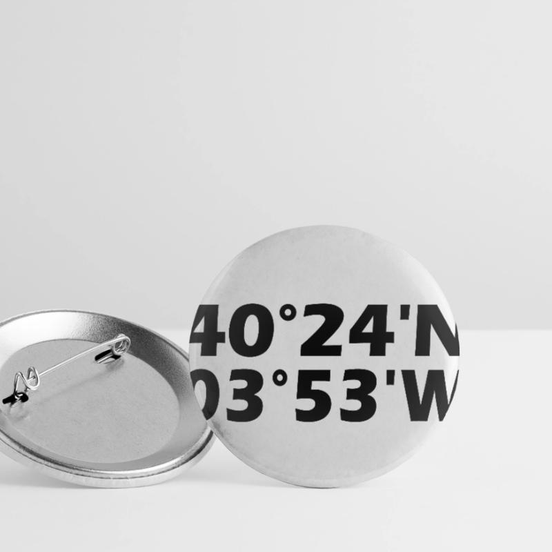 Boadilla del Monte coordinates Buttons small 1''/25 mm (5-pack)