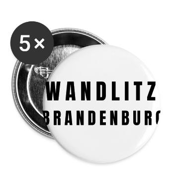 Wandlitz⁠ Brandenburg - Buttons klein 25 mm (5er Pack) - Weiß - Vorne