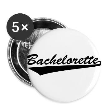 Bachelorette - Buttons klein 25 mm (5er Pack) - Weiß - Vorne