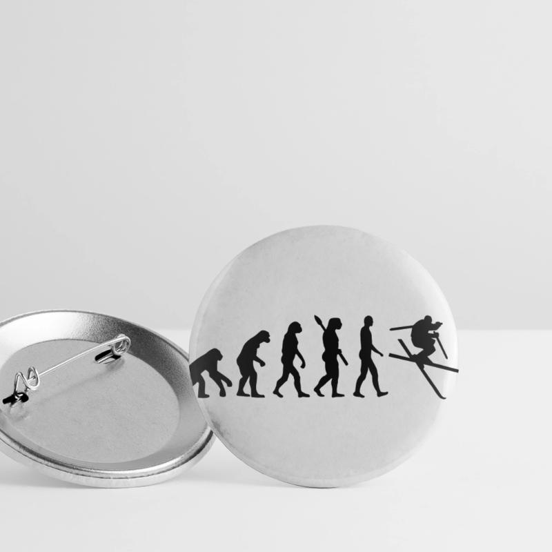 Évolution Ski Lot de 5 petits badges (25 mm)
