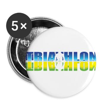 Triathlon - Buttons small 1''/25 mm (5-pack) - white - Front