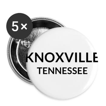 Knoxville Tennessee USA - Buttons klein 25 mm (5er Pack) - Weiß - Vorne