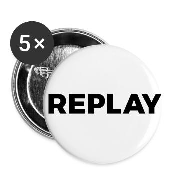 REPLAY - Buttons small 1''/25 mm (5-pack) - white - Front