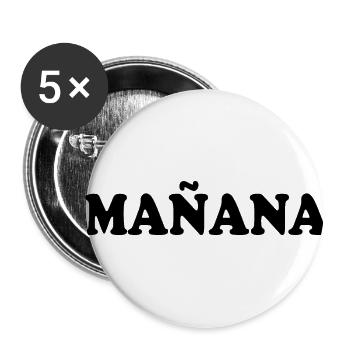 Manana - Buttons klein 25 mm (5er Pack) - Weiß - Vorne