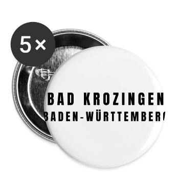 Bad Krozingen, Bade-Wurtemberg - Lot de 5 petits badges (25 mm) - blanc - Devant