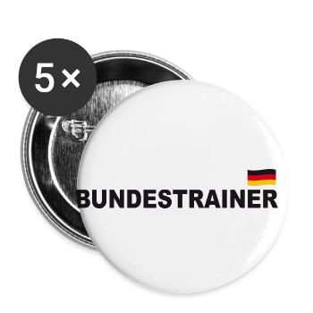 Germany coach - Buttons small 1''/25 mm (5-pack) - white - Front