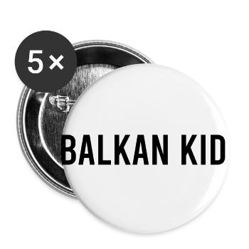 Balkan kid SFRJ Geschenk Jugoslawien Jugo - Buttons klein 25 mm (5er Pack) - Weiß - Vorne