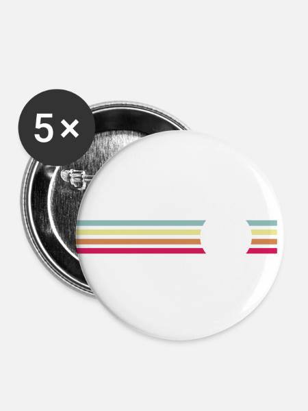 Surfing Surfboard Surfer Geschenksidee - Buttons klein 25 mm (5er Pack) - Weiß