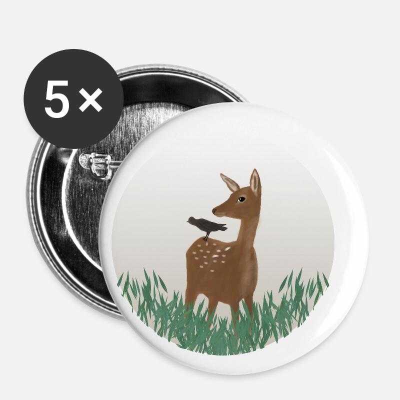the DOE - Buttons small 1''/25 mm (5-pack) - white