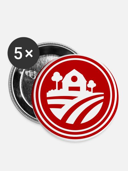 Farm Ernte icon - Buttons klein 25 mm (5er Pack) - Weiß
