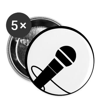 micro circle - Buttons small 1''/25 mm (5-pack) - white - Front