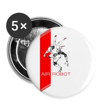 air robot - Buttons small 1''/25 mm (5-pack) - white - Front