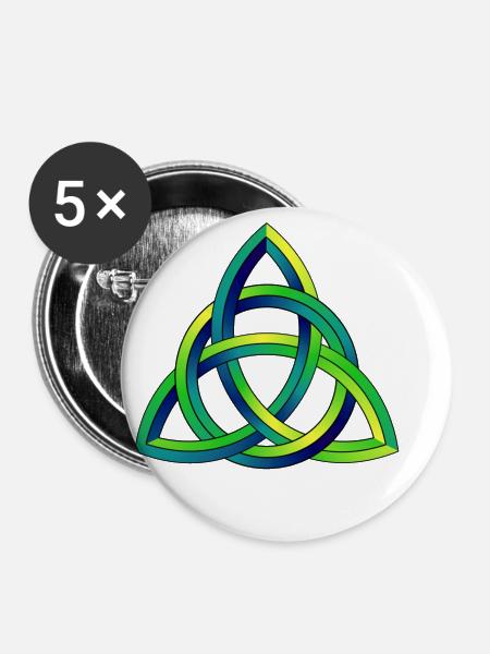 Celtic Knot Celtic Knot - Buttons small 1''/25 mm (5-pack) - white