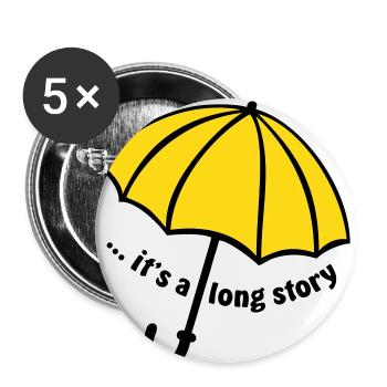 it's a long story / Umbrella - Buttons small 1''/25 mm (5-pack) - white - Front