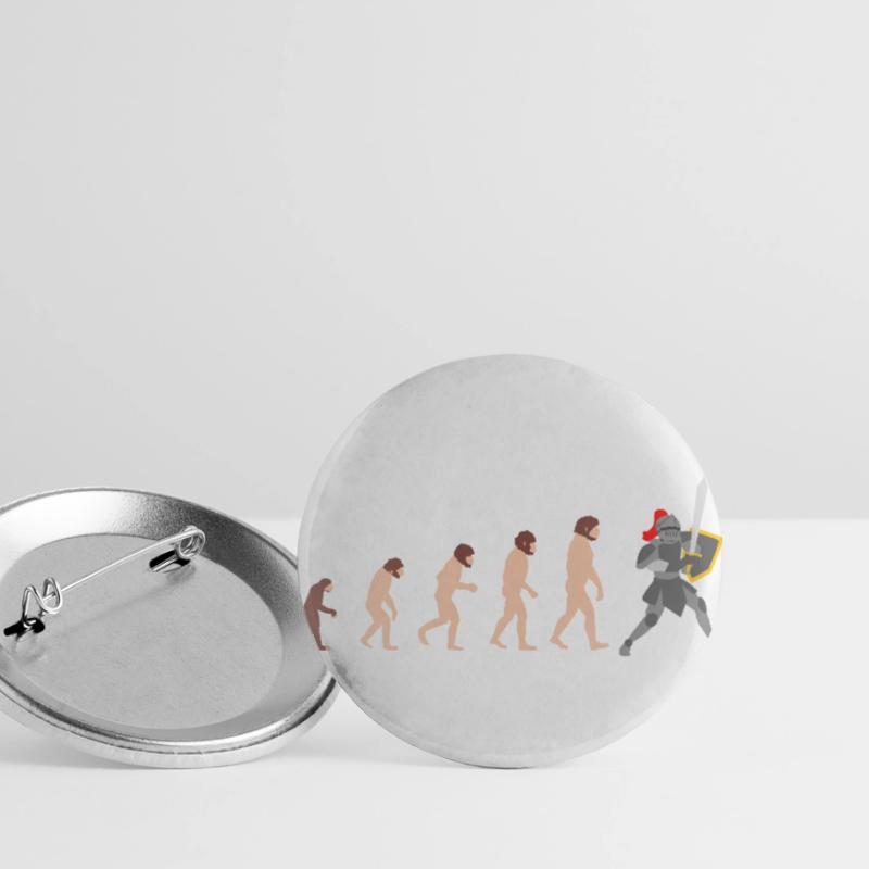 Ritter Human Evolution Funny Design Gift Idea Buttons small 1''/25 mm (5-pack)