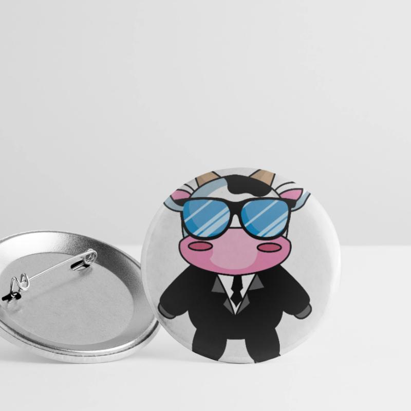 Security oder eher SeKUHrity? Buttons klein 25 mm (5er Pack)